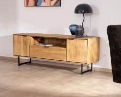 Hot Meuble TV en teck recyclé