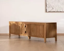 Best Meuble TV rétro-chic en manguier massif naturel 180 cm « Sicaly » Meuble Télé