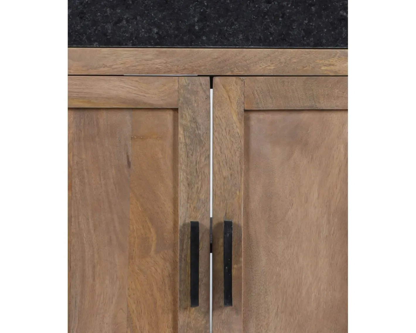 Clearance Meuble évier bois massif 2 portes "Grand Chef" sans bac Eléments De Cuisine