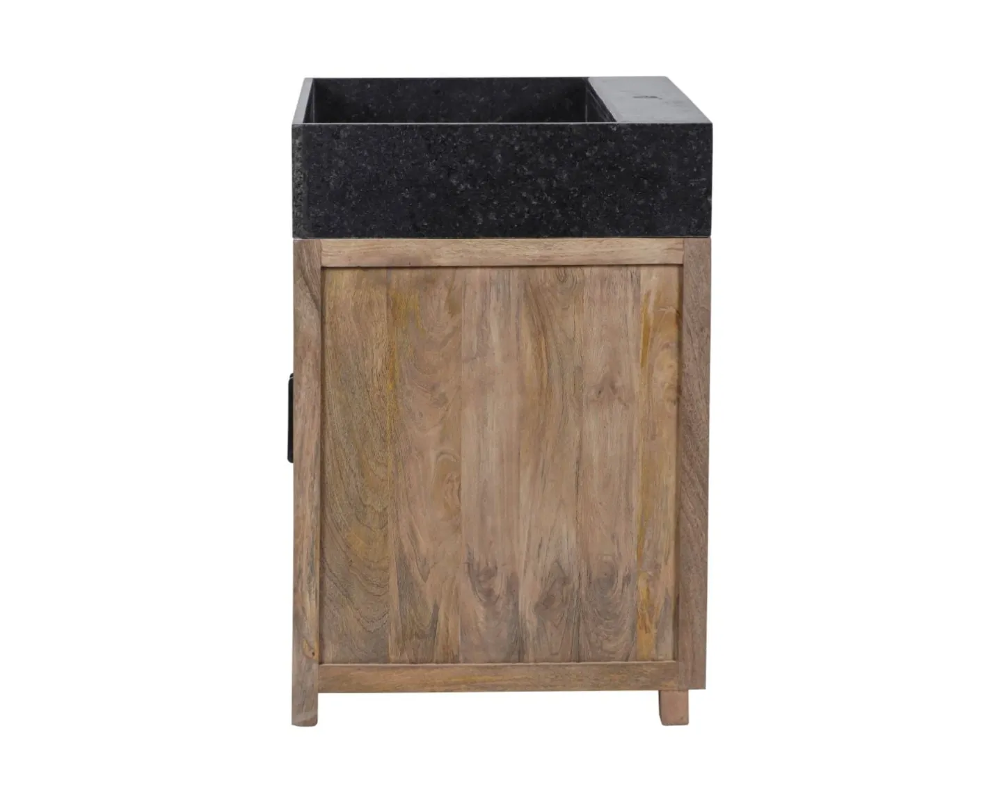 Clearance Meuble évier bois massif 2 portes "Grand Chef" sans bac Eléments De Cuisine