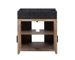 Clearance Meuble évier bois massif 2 portes
