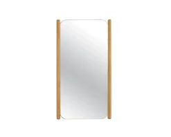 Sale Miroir avec encadrement en chêne huilé design épuré Miroir Et Psyché