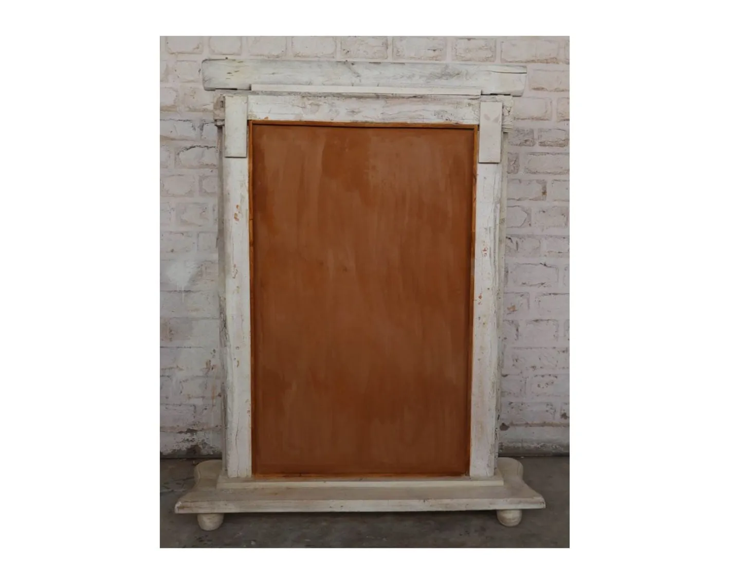 Clearance Miroir indien avec cadre bois sculpté modèle unique "Vieille Porte" Miroir Et Psyché