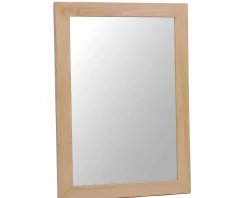 Online Miroir rectangulaire cadre en teck 50x70 cm Miroir Et Psyché|Décoration