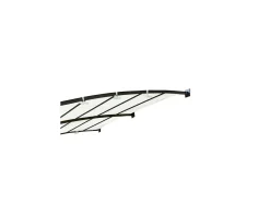 Pergola murale 3 pieds en métal et toit arrondi "Gardénia" 3m60 x 3m Décoration