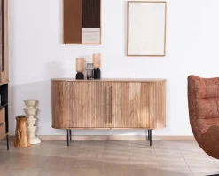 Outlet Petit buffet 145 cm en acacia esprit rétro 