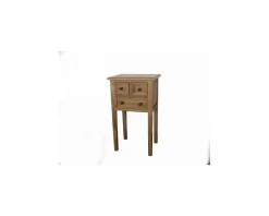 Discount Petit meuble chêne massif 3 tiroirs "Campagnol" Meuble D'Entrée