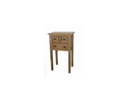 Discount Petit meuble chêne massif 3 tiroirs "Campagnol" Meuble D'Entrée