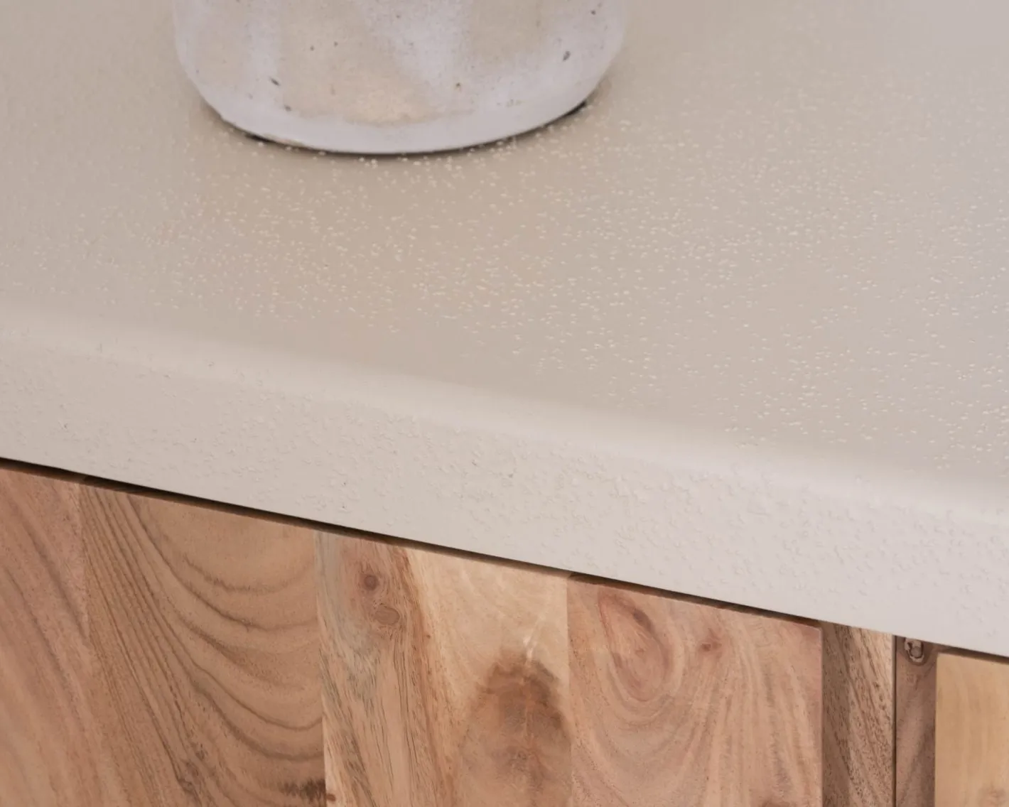 Best Petit rangement design en acacia naturel et finition aspect béton sablé "Miona" Rangement|Buffet Et Bahut