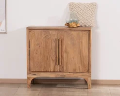 Outlet Petit rangement à 2 portes en acacia 