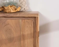 Outlet Petit rangement à 2 portes en acacia 