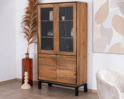 Petit vaisselier vitré esprit contemporain