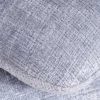 Clearance Pouf design pivotant en tissu tramé bleu glacier à reflets lumineux « Flow » esprit scandinave Décoration