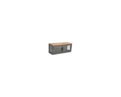 Discount Rangement vitré à suspendre structure métal et plateau bois massif "Black Cook" Vitrine Et Argentier|Eléments De Cuisine