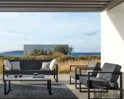 Clearance Salon de jardin 3 pièces 1 canapé et 2 fauteuils "Bantayan Island" Canapé De Jardin|Salon De Jardin