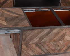 Outlet Table basse bar métal et bois industriel 100cm 