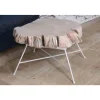 Online Table basse bois tronc pied metal "Nervure" Table Basse Ovale Ou Ronde