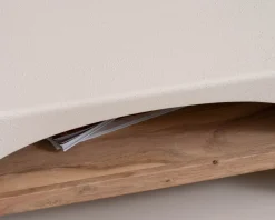 Online Table basse carrée design organique aspect béton sablé