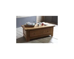 Online Table basse chêne massif "Amélie" Table Basse Rectangulaire