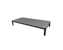 Table basse contemporaine aluminium anthracite 