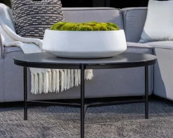 Online Table basse design noire plateau céramique et structure 3 pieds 