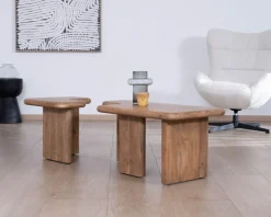 Table basse modulable en manguier 