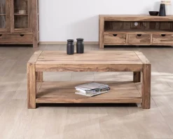 Online Table basse rectangle à double plateau