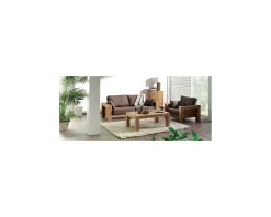 Online Table basse rectangulaire en chêne massif huilé "Lodge Casita" Table Basse Rectangulaire