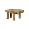 Outlet Table basse teck massif brut "Farmer" Table Basse Rectangulaire
