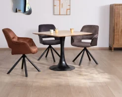 Sale Table carrée 90 cm esprit bistrot en acacia 