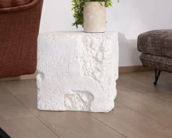 Online Table d'appoint design cube en oxyde de magnésium "Ios" Bout De Canapé|Sellette