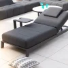 Sale Table d'appoint design en aluminium gris anthracite "Lazy Beach" Table Basse Rectangulaire