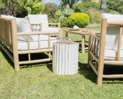 Clearance Table d'appoint style ethnique en branches de teck 