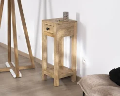 Clearance Table de chevet haute ou sellette avec 1 tiroir