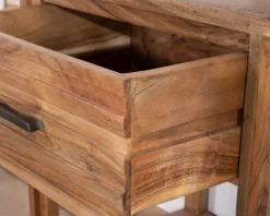 Clearance Table de chevet ou d'appoint en acacia avec tiroir