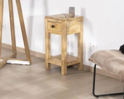 Sale Table de chevet structure ouverte et 1 tiroir 