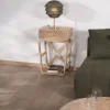 Online Table de chevet style épuré et rétro en manguier "Loopie" Bout De Canapé