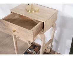 Online Table de chevet style épuré et rétro en manguier