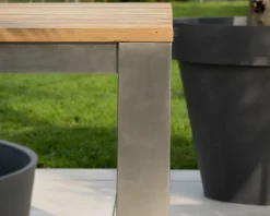 Hot Table de jardin carrée 160 cm en teck 