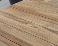 Table de jardin extensible 160 à 220 cm design contemporain