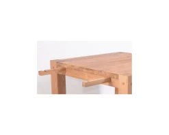 Discount Table de repas carrée en chêne massif huilé "Lodge Casita" 140x140 cm Table À Manger Carrée