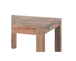 Outlet Table de repas carrée en chêne massif huilé "Lodge Casita" 120x120 cm Table À Manger Carrée
