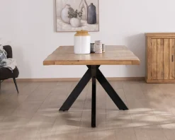 Online Table de repas 200 cm plateau en manguier bords naturels 