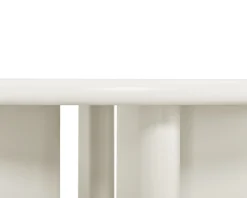 Outlet Table de repas contemporaine ronde 120 cm coloris crème 