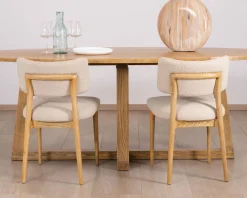 Hot Table de repas elliptique 220 cm en bois 