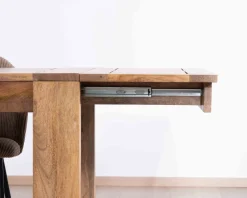 Online Table de repas extensible 200 à 290 cm "Jappy" en manguier foncé Table À Manger Rectangulaire