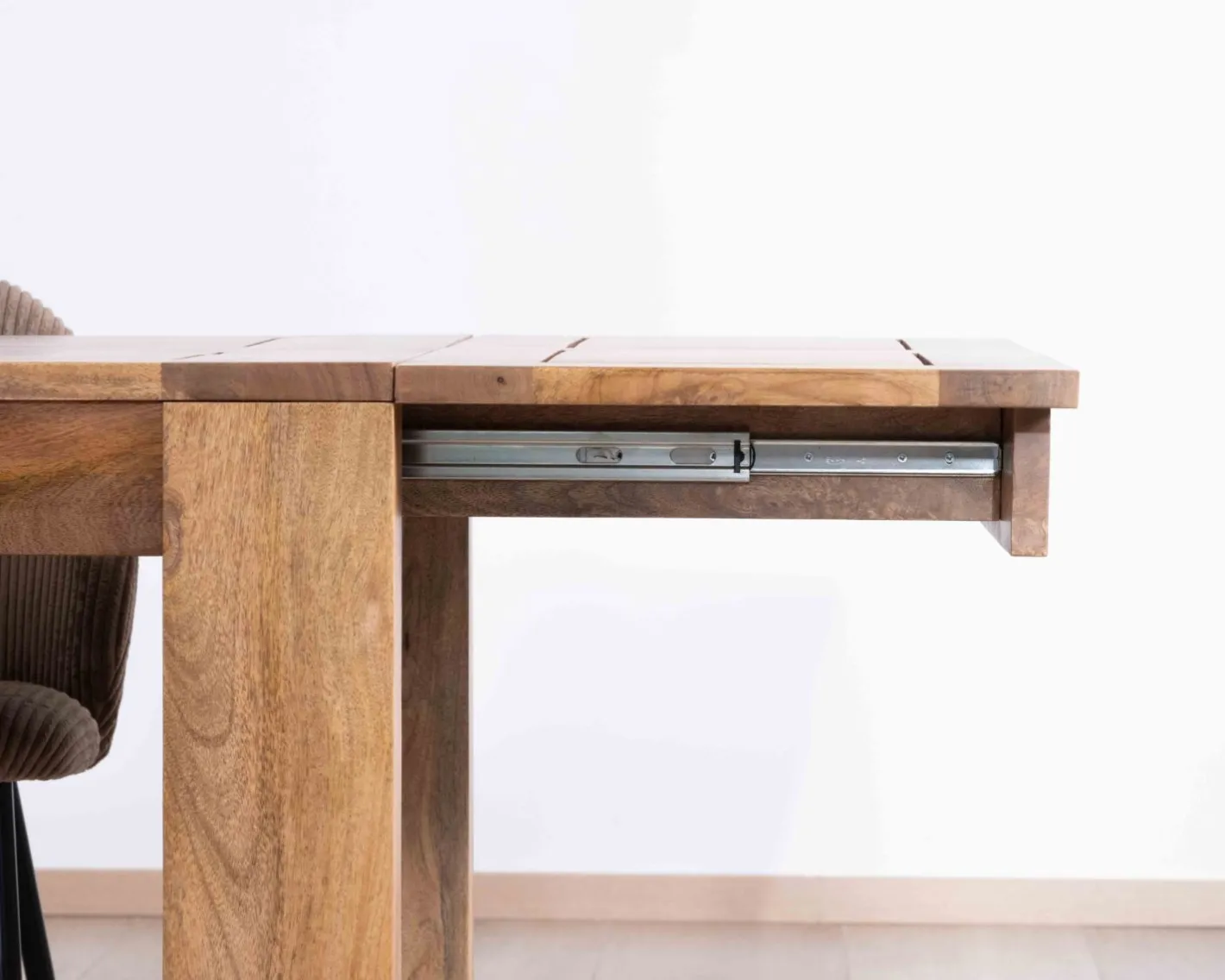 Online Table de repas extensible 200 à 290 cm "Jappy" en manguier foncé Table À Manger Rectangulaire