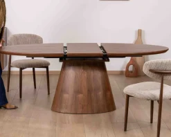 Online Table de repas extensible 160–200 cm teinte noyer 
