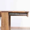 Best Table de repas extensible en manguier foncé "Jappy" 160 à 250 cm Table À Manger Rectangulaire