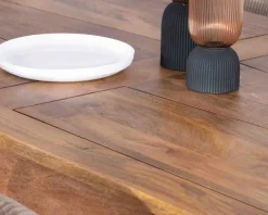 Best Table de repas extensible en manguier foncé 